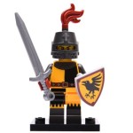 LEGO 71027 Col20-4 Tournament Knight, Series 20 (Complete Set with Stand and Accessories)