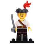 LEGO 71027 Col20-5 Pirate Girl, Series 20 (Complete Set with Stand and Accessories)