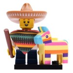 LEGO 71027 Col20-1 Piñata Boy, Series 20 (Complete Set with Stand and Accessories)