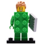 LEGO 71027 Col20-13 Brick Costume Guy, Series 20 (Complete Set with Stand and Accessories)