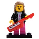 LEGO 71027 Col20-14 80s Musician, Series 20 (Complete Set with Stand and Accessories)