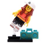 LEGO 71027 Col20-2 Breakdancer, Series 20 (Complete Set with Stand and Accessories)