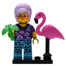 LEGO 71025 Col19-12 Tuinier met Flamingo Compleet met accessoires