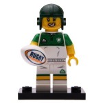 LEGO 71025 Col19-13 Rugbyer Compleet met accessoires