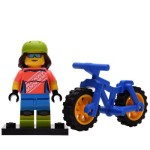 LEGO 71025 Col19-16 Meisje met Mountainbike Compleet met accessoires