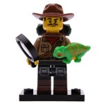 LEGO 71025 Col19-7 Jungle Onderzoeker met Leguaan Compleet met accessoires