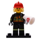 LEGO 71025 Col19-8 Brandweervrouw Compleet met accessoires
