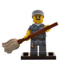 LEGO 71011 col15-9 Janitor - Complete Set (310523)*