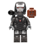 LEGO sh819 War Machine Pearl Dark Gray and Silver Armor with Backpack (plank) *P