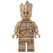 LEGO sh836  Groot, Teen Groot - Dark Tan with Neck Bracket