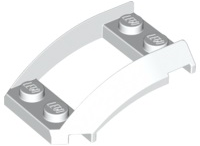LEGO 47755 White Wedge 4 x 3 Open with Cutout and 4 Studs**