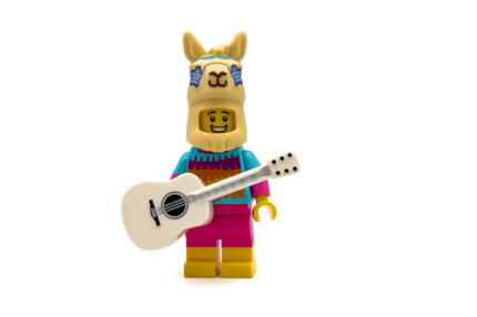 lama met gitaar