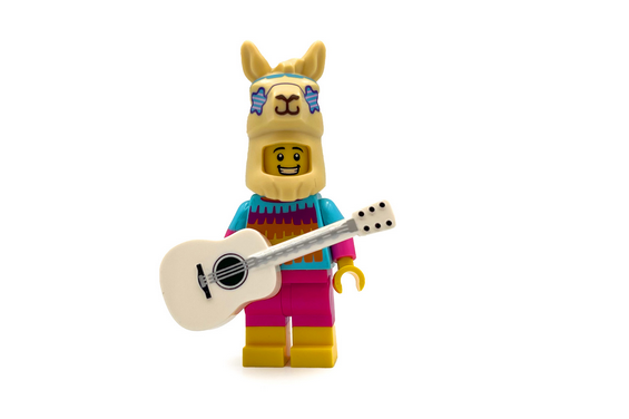 lama met gitaar