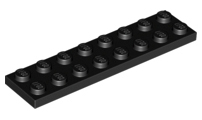 LEGO 3034 Black Plate 2 x 8, 03034 (losse stenen 46-21)**
