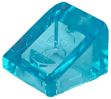 LEGO 54200 Trans Light Blue Slope 30 1 x 1 x 2/3,18862, 33847, 35338, 50746, 63290 (losse stenen 46-19)**