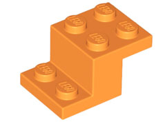LEGO 73562 Orange Bracket 3 x 2 x 1 1/3 with Bottom Stud Holder (losse stenen 37-10)**