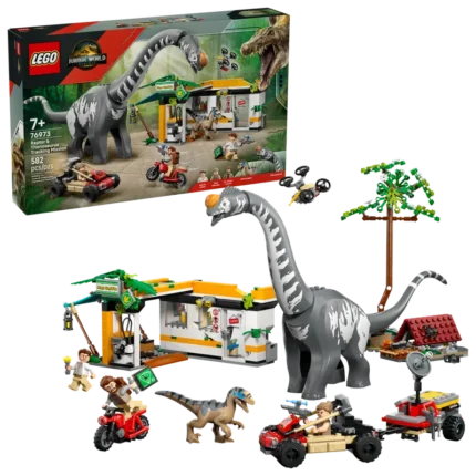 LEGO 76973 Jurassic World Raptor en Titanosaurus Opsporingsmissie