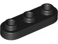 LEGO 77580 Black Plate, Round 1 x 3 with Open Studs (losse stenen 46-5)**