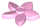 18853 bp LEGO 18853 Bright Pink Friends Accessories Hair Decoration, Flower, Bloem with Pointed Petals and Small Pin (losse stenen 52-13) **25** - Afbeelding 1