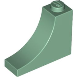 18653 sg LEGO 18653 Sand Green Arch 1 x 3 x 2 Inverted (losse stenen 56-8) ^ - Afbeelding 1