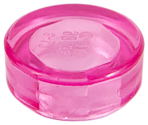 98138 tdp LEGO 98138 Trans Dark Pink Tile, Round 1 x 1, 35380, 35381, 39797 **25** - Afbeelding 1