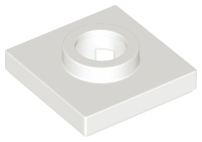 27448 wit LEGO 27448 White Turntable 2 x 2 Square Base (stenen 58-15)^ - Afbeelding 1