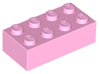 3001 bp LEGO 3001 Bright Pink Brick 2 x 4, 3001f1, 3556, 15589, 54534, 72841 ^ - Afbeelding 1