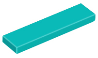 2431 dt LEGO 2431 Dark Turquoise Tile 1 x 4, 35371, 75703, 91143, 100687, 112418 (stenen 50-19) ^ - Afbeelding 1