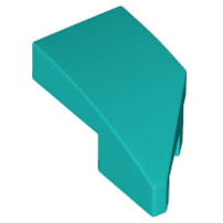 29120 LEGO 29120 Dark Turqoise Wedge 2 x 1 x 2/3 Left, 1125, 1383 (stenen 50-16) ^ - Afbeelding 1