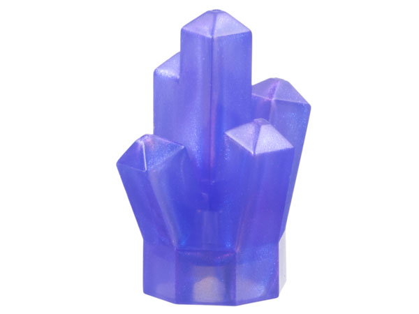 52 tp LEGO 52 Satin Trans Purple Rock 1 x 1 Crystal 5 Point,15584, 15585, 28623, 29377, 30385, 61748, 61749, 70770, 71968 (stenen 59-6) ^ - Afbeelding 1