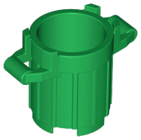 92926 green LEGO 92926 Green Container, Trash Can with 4 Cover Holders, 29867 (stenen 59-7) ^ - Afbeelding 1